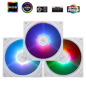 Комплект от 3 вентилатора Thermalright TL-S12W Вентилатор за процесор 120 мм,