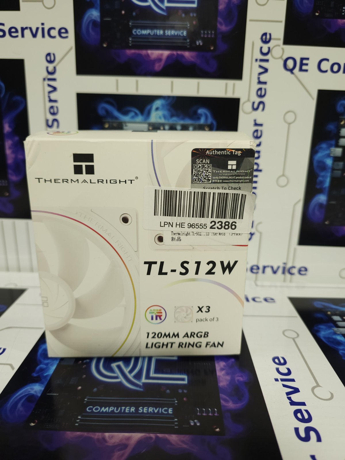 Комплект от 3 вентилатора Thermalright TL-S12W Вентилатор за процесор 120 мм,