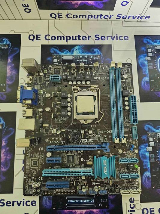 Дънна платка ASUS P8H77-M, s.1155, до 32GB DDR3, HDMI, DVI-D, S/PDIF + i3-3220 | |